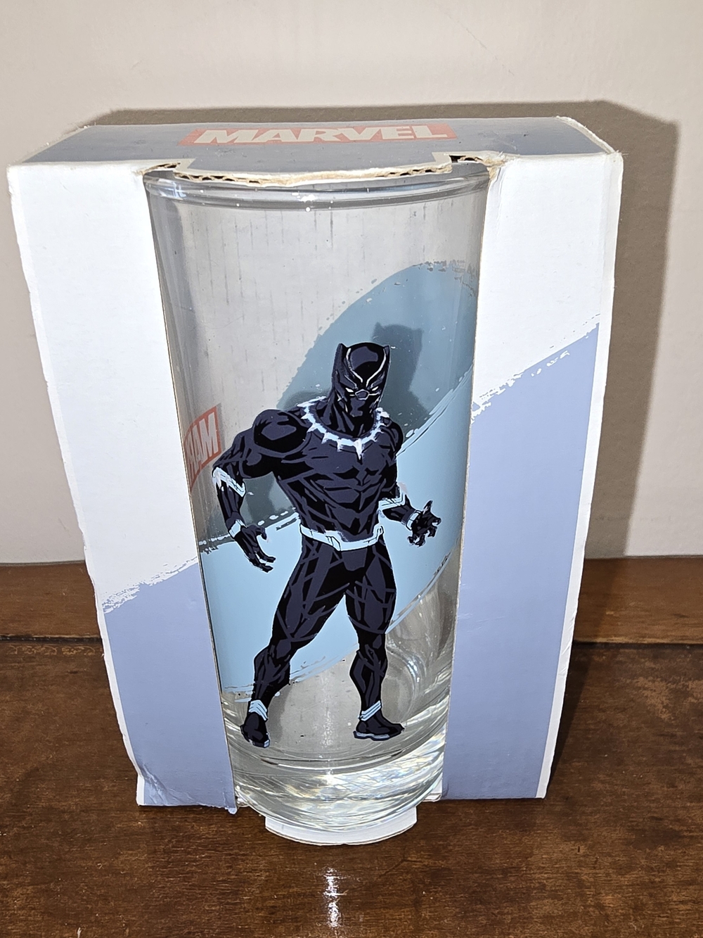 Marvel Black Panther Tall Glass - Black